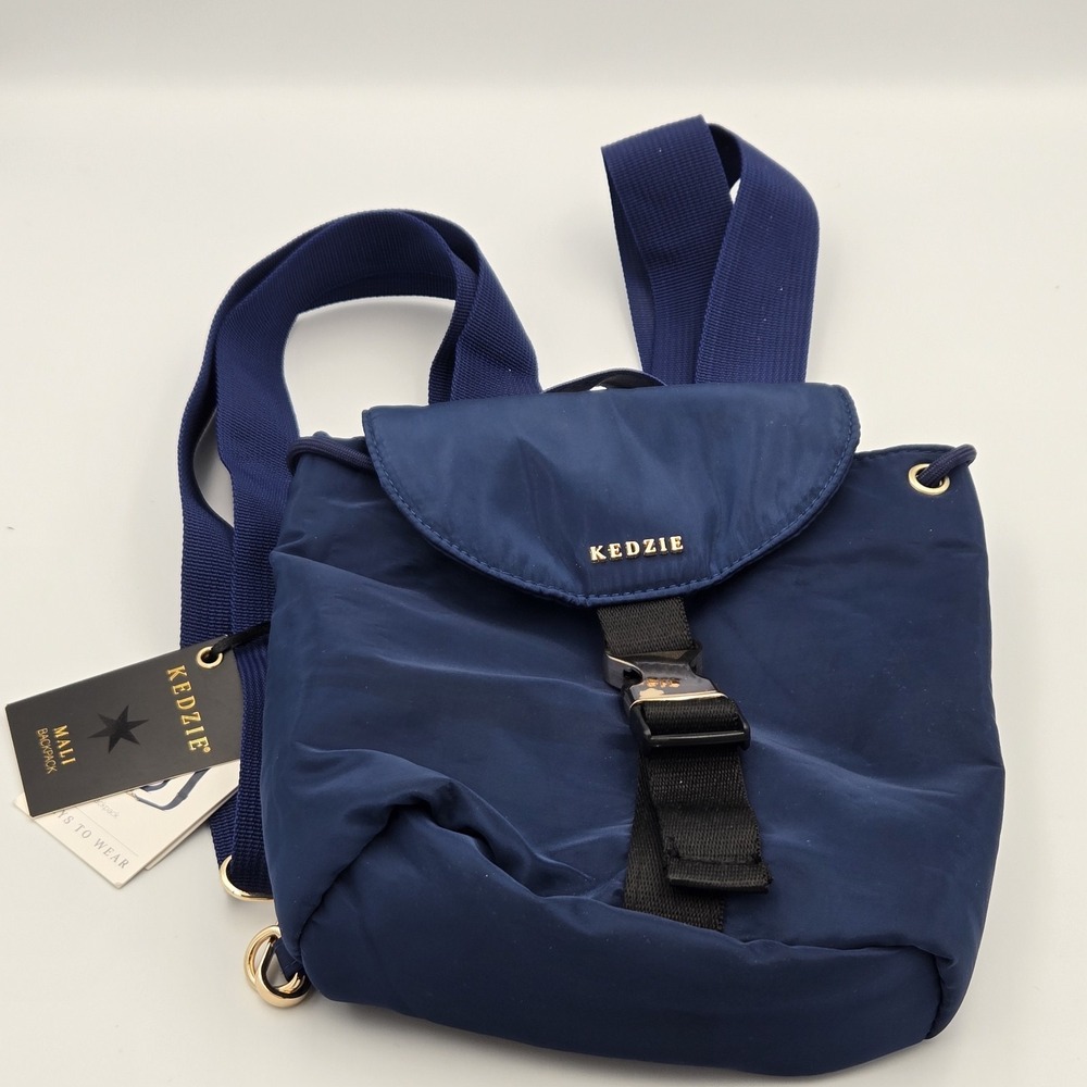 KEDZIE WOMAN CROSSBODY SLING BACKPACK BLUE MALI TRAVEL CONVERTABLE 3 WAY NEW